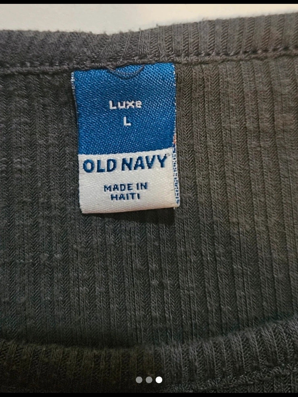 Old Navy Luxe Men's Gray Ribbed Sweater - L